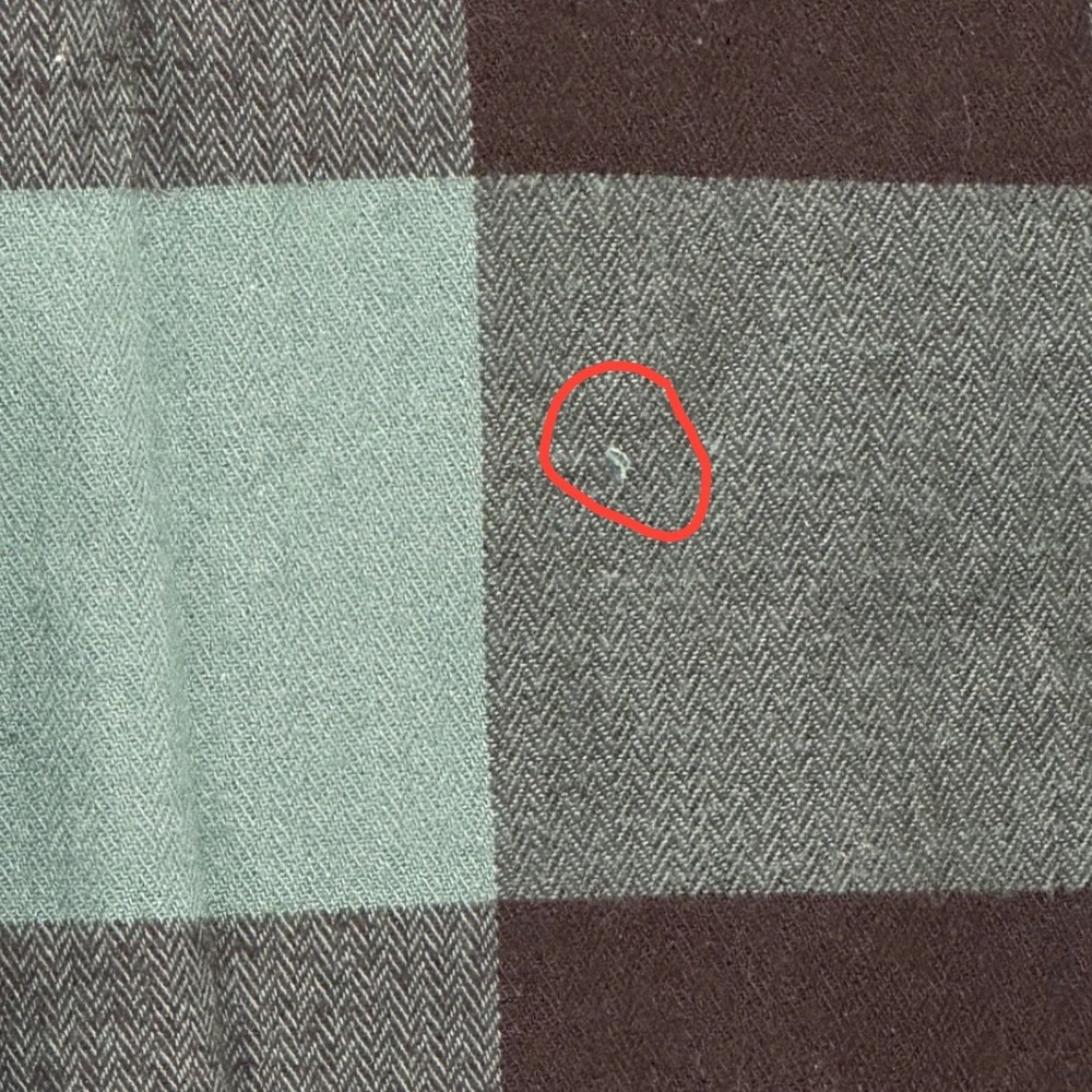 Carhartt Rugged Flex Flannel Shirt Womens XL Green Black Buffalo Plaid Loose‎ - Picture 4 of 5